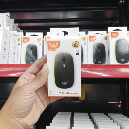Mouse sem fio 2m4g+bluetooth