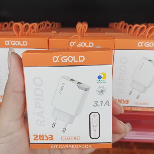 Carregador rápido 3.1a v8