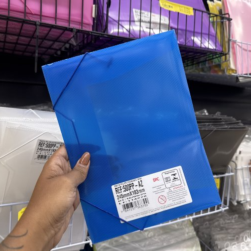 PASTA DE PLÁSTICO AZUL 
245mmX183mm