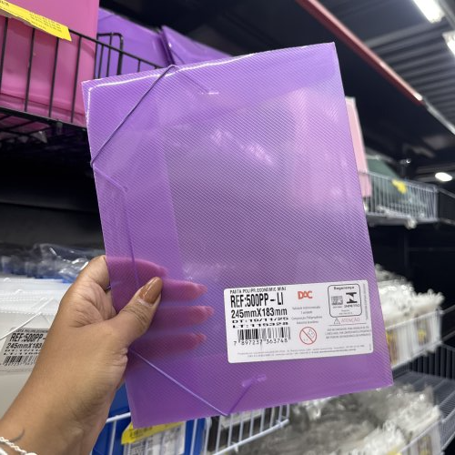 PASTA DE PLÁSTICO LILÁS 
245mmX183mm