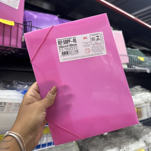 PASTA DE PLÁSTICO ROSA
245mmX183mm