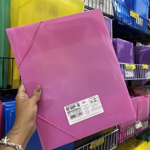 PASTA DE PLÁSTICO ROSA 
332mmx232mm